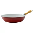 Kép 2/3 - Perfect Home Kerámia bevonatos wok 30cm piros 10264