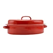 Kép 3/4 - Perfect Home Zománcozott kacsasütő 37*26cm Piros-Fehér 10379