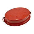 Kép 4/4 - Perfect Home Zománcozott kacsasütő 37*26cm Piros-Fehér 10379
