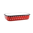 Kép 1/5 - Perfect Home Piros Pöttyös Zománcozott tepsi 33 cm 10381