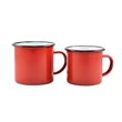 Kép 2/2 - Perfect Home Zománcozott bögre 8 cm 360 ml piros-fehér 10384