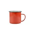 Kép 2/3 - Perfect Home Zománcozott bögre 10 cm 670 ml piros-fehér 10386