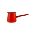 Kép 1/3 - Perfect Home Zománcozott kávékiöntő csőrös nyeles 390 ml piros - fekete 10387