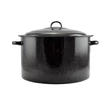 Kép 1/3 - Perfect Home Zománcozott Lábas fedővel 36 cm 20 liter fekete 10392