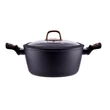 Kép 1/14 - Perfect Home Golden Line tapadásmentes alumínium lábas üvegfedővel 24cm, 4L, indukciós 10434