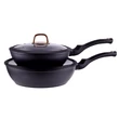 Kép 9/10 - Perfect Home Golden Line tapadásmentes alumínium Wok üvegfedővel 28cm indukciós 10488