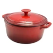 Kép 4/5 - Perfect Home Zománcozott öntöttvas lábas 20cm, 2,2l piros 10565