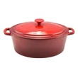 Kép 3/5 - Perfect Home Zománcozott Öntöttvas kacsasütő 36 cm, 8.5l piros 10115
