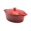 Kép 1/5 - Perfect Home Zománcozott Öntöttvas kacsasütő 36 cm, 8.5l piros 10115