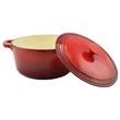 Kép 5/6 - Perfect Home Zománcozott öntöttvas lábas 24cm, 4l piros 12012