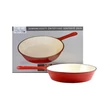 Kép 2/6 - Perfect Home Zománcozott Öntöttvas serpenyő 24 cm piros 12512