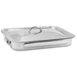Kép 2/5 - Perfect Home Rozsdamentes tepsi + grillrács +fedő 37*28cm  12702