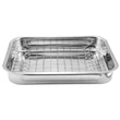 Kép 2/3 - Perfect Home Rozsdamentes grillrács tepsibe 39*25 cm 50142