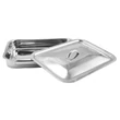 Kép 5/5 - Perfect Home Rozsdamentes tepsi + grillrács +fedő 37*28cm  12702