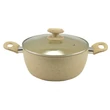 Kép 5/6 - Perfect Home Marble line lábas tapadásmentes bevonattal üvegfedővel 28 cm 12849