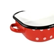 Kép 2/2 - Perfect Home Piros Pöttyös Zománcozott tepsi füllel 37 cm 13218