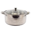 Kép 1/3 - Perfect Home Rozsdamentes lábas 30 cm + üvegfedő 9 literes 13234