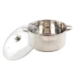 Kép 3/3 - Perfect Home Rozsdamentes lábas 32 cm + üvegfedő 10,5 literes 13235