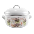 Kép 1/4 - Perfect Home Levendula  Zománcozott lábas 18 cm+fedő  13467