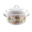 Kép 1/3 - Perfect Home Levendula Zománcozott lábas 22 cm+fedő 13469