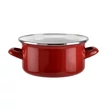 Kép 4/6 - Perfect Home Bordó Zománcozott Lábas fedővel 16 cm 14209