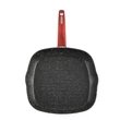 Kép 3/5 - Perfect Home Metal Red Line tapadásmentes alumínium grillserpenyő 28*28 cm indukciós 14414