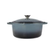 Kép 1/2 - Perfect Home Zománcozott öntöttvas lábas 26 cm, 5,2 literes Acélkék 14611