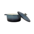 Kép 2/2 - Perfect Home Zománcozott öntöttvas lábas 26 cm, 5,2 literes Acélkék 14611