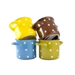 Kép 1/5 - Perfect Home Levesestál fazék formájú bögre pöttyös 385ml 14808