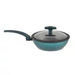 Kép 1/6 - Perfect Home Sea Line tapadásmentes alumínium Wok üvegfedővel 24cm indukciós 15621