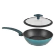 Kép 2/6 - Perfect Home Sea Line tapadásmentes alumínium Wok üvegfedővel 24cm indukciós 15621