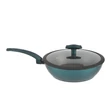 Kép 1/4 - Perfect Home Sea Line tapadásmentes alumínium Wok üvegfedővel 28cm indukciós 15811