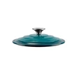 Kép 3/8 - Perfect Home Zománcozott öntöttvas nyeles lábas fedővel 19 cm 1,9L türkizkék 16641