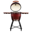 Kép 8/14 - Kamado SE Premium Line Grillező 23,5"/60 cm bordó - készlet 16700
