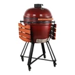 Kép 9/14 - Kamado SE Premium Line Grillező 23,5"/60 cm bordó - készlet 16700