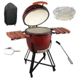 Kép 1/14 - Kamado SE Premium Line Grillező 23,5"/60 cm bordó - készlet 16700