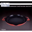 Kép 6/6 - Perfect Home Zománcozott Öntöttvas Grill Szeletsütő 31cm csőrös piros 28117