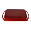 Kép 3/4 - Perfect Home Zománcozott Öntöttvas grill tepsi 33*21,5 cm piros 55010
