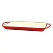 Kép 4/4 - Perfect Home Zománcozott Öntöttvas grill tepsi 33*21,5 cm piros 55010