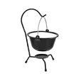 Kép 1/3 - Perfect Home Zománcozott tálaló bogrács fekete/fehér 0.8 liter 71078