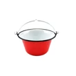 Kép 2/4 - Perfect Home Zománcozott tálaló bogrács piros/fehér 0.8 liter 71112