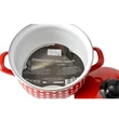 Kép 4/4 - Perfect Home Piros Pöttyös Zománcozott lábas 16cm+fedő 72080