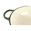 Kép 5/6 - Perfect Home Zománcozott Öntöttvas szeletsütő lábas fedővel ~31,5 cm zöld 80057