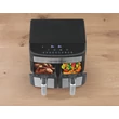 Kép 9/12 - GOURMETMAXX Forrólevegős fritőz/ Airfryer KÉTKAMRÁS 7L 2400W DS11339-L