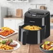 Kép 1/10 - GOURMETMAXX Forrólevegős fritőz/ Airfryer digitális 4,5L 1400W DS11822-L
