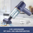 Kép 2/5 - CLEANMAXX Akkus Kéziporszíó 7,4V Kék 6 részes DS12704-L