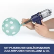 Kép 4/5 - CLEANMAXX Akkus Kéziporszíó 7,4V Kék 6 részes DS12704-L