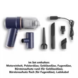 Kép 5/5 - CLEANMAXX Akkus Kéziporszíó 7,4V Kék 6 részes DS12704-L