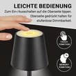 Kép 7/9 - N8Werk Ledes Asztali lámpa érintőgombos 3V Fekete DS00263-L