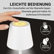 Kép 5/7 - N8Werk Ledes Asztali lámpa érintőgombos 3V Fehér DS00264-L